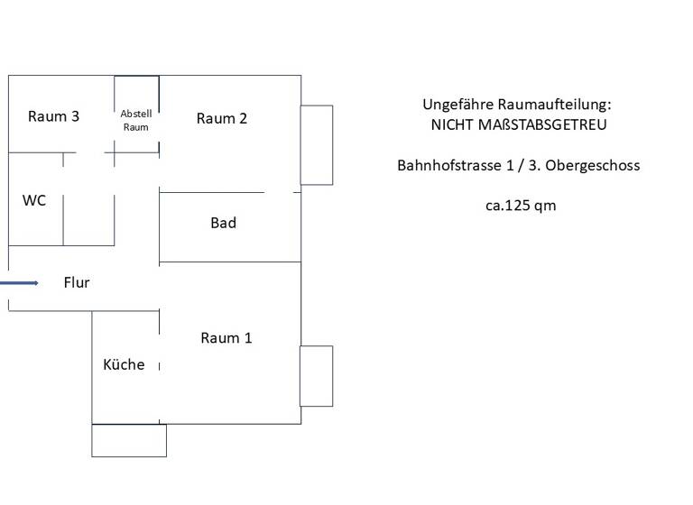 Wohnung zur Miete 1.250 € 3 Zimmer 125 m² Geschoss 3/4 frei ab sofort Bahnhofstraße 1 Bad Ems 56130