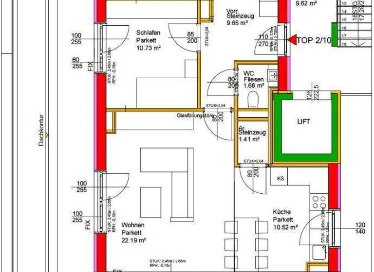Wohnung zum Kauf 362.000 € 3 Zimmer 75,9 m² 3. Geschoss frei ab 01.02.2028 Hochsteingasse Geidorf Graz 8010