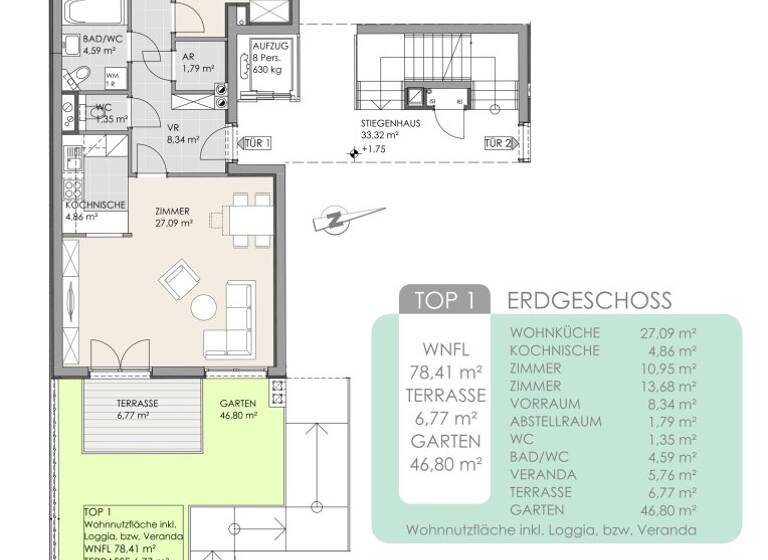 WG-Zimmer zum Kauf 449.000 € 3 Zimmer EG Wien,Ottakring 1160