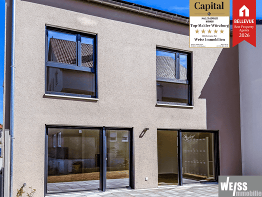 Doppelhaushälfte zur Miete - Erstbezug 2.190 € 5 Zimmer 145 m² 275 m² Grundstück Meisenweg Unterpleichfeld Unterpleichfeld 97294