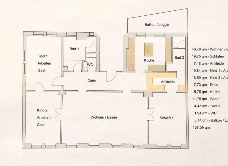 Wohnung zum Kauf provisionsfrei 827.000 € 4 Zimmer 167 m² 4 Geschosse Innenstadt Fürth 90762