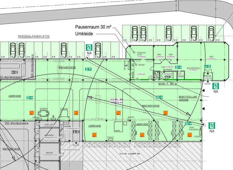 Lagerhalle zur Miete 4,89 € 1.577 m² Lagerfläche Zewen Trier 54294