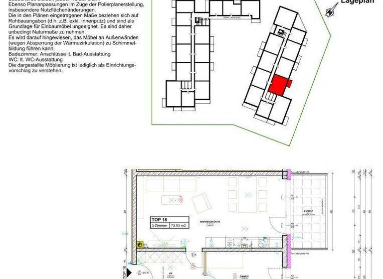 Wohnung zur Miete 979 € 73,9 m² 1. Geschoss frei ab 01.07.2026 Wiener Neustadt 2700