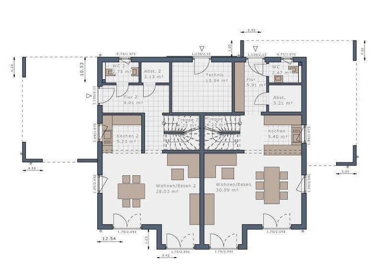 Mehrfamilienhaus zum Kauf provisionsfrei 808.960 € 8 Zimmer 227 m² 1.084 m² Grundstück Hauingen Lörrach 79541