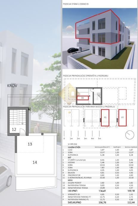 Wohnung zum Kauf 390.000 € 4 Zimmer 112 m²<br/>Wohnfläche 2.<br/>Geschoss Petrcane