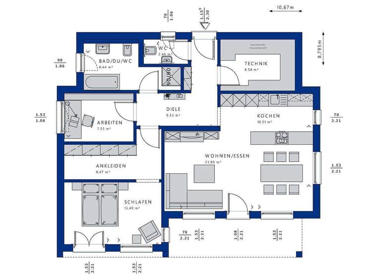 Einfamilienhaus zum Kauf 697.383 € 4 Zimmer 92,9 m² 558 m² Grundstück Pfrondorf Nagold 72202
