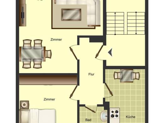 Wohnung zur Miete 469 € 2 Zimmer 51 m² 1. Geschoss frei ab 21.10.2026 Im Grund 8 Kamen-Mitte Kamen 59174