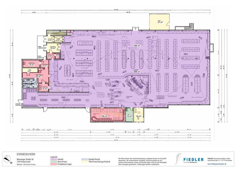 Verkaufsfläche zum Kauf provisionsfrei 2.043 m² Verkaufsfläche Münsinger Straße 36 Bad Urach 72574