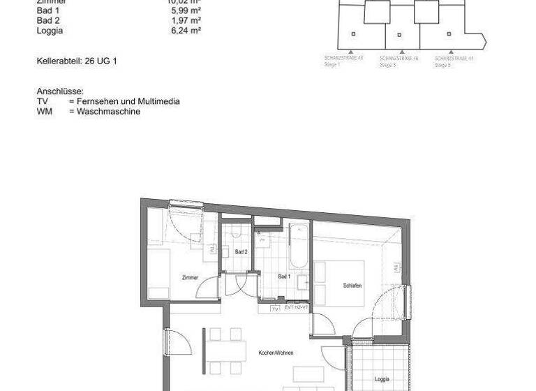 Wohnung zur Miete 1.047 € 3 Zimmer 61,7 m² 1. Geschoss frei ab 01.04.2026 Ibsenstraße Wien 1150