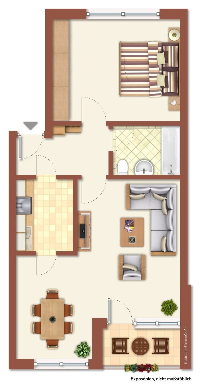 Wohnung zum Kauf 258.000 € 2 Zimmer 57,1 m²<br/>Wohnfläche 1.<br/>Geschoss Franzosenbauer - Ost Kempten (Allgäu) 87435