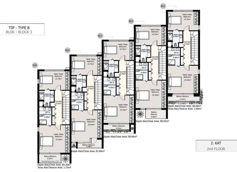 Reihenmittelhaus zum Kauf provisionsfrei 320.000 € 4 Zimmer 160 m² 100 m² Grundstück Kyrenia 99320