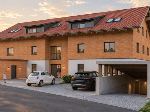 Wohnung zur Miete - Erstbezug 1.040 € 2 Zimmer 77 m² Geschoss 2/3 frei ab 01.12.2026 Ratzenried Argenbühl 88260