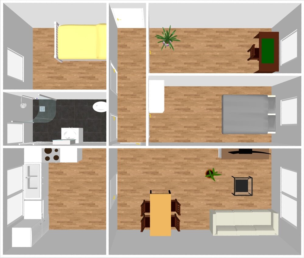 Wohnung zur Miete 378 € 4 Zimmer 68,7 m²<br/>Wohnfläche 2.<br/>Geschoss Herzberg Herzberg 19374