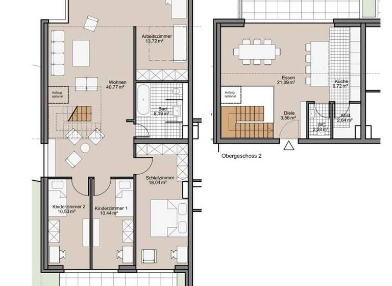 Maisonette zum Kauf 734.850 € 5,5 Zimmer 165,7 m²<br/>Wohnfläche EG<br/>Geschoss Altschweier Bühl / Altschweier 77815