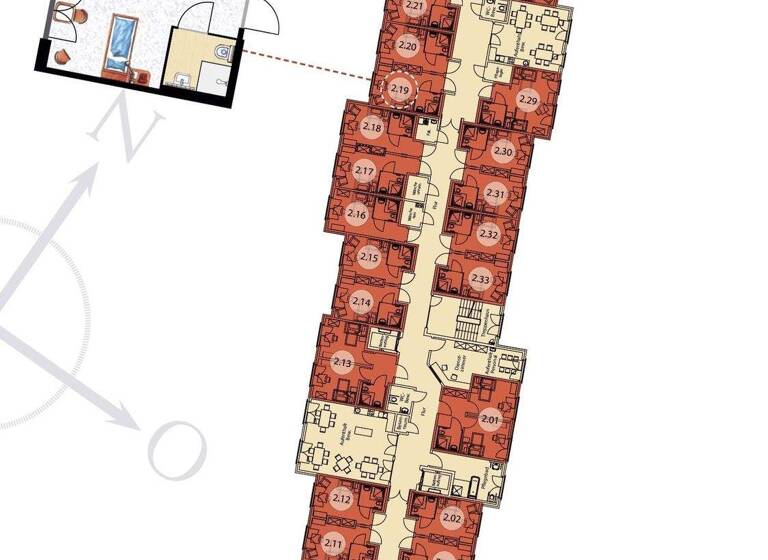 Wohnung zum Kauf 145.000 € 23,2 m² 3. Geschoss Hattersheim Hattersheim am Main 65795