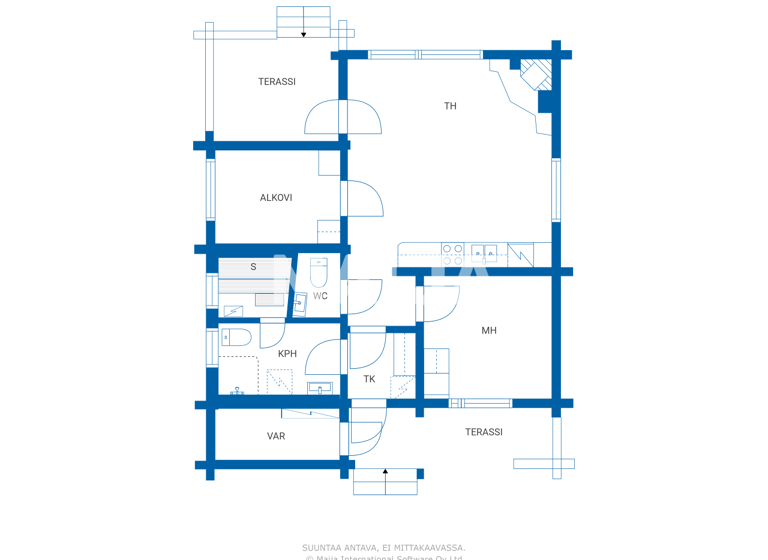 Haus zum Kauf 169.000 € 3 Zimmer 51,5 m² 1.734 m² Grundstück Takaharjuntie 14 Kemijärvi 98720