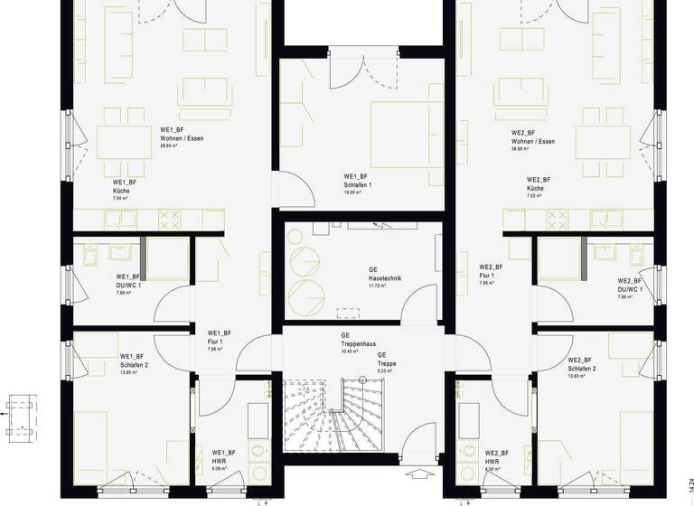 Mehrfamilienhaus zum Kauf - Erstbezug provisionsfrei 1.259.000 € 9 Zimmer 324 m² 750 m² Grundstück Konradsiedlung-Wutzlhofen Regensburg 93057