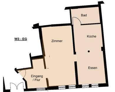 Wohnung zur Miete 690 € 2,5 Zimmer 46 m² EG Altstadt Marburg 35037
