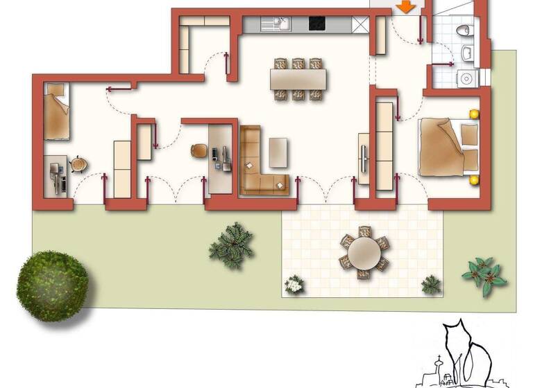 Wohnung zum Kauf provisionsfrei 409.872 € 4 Zimmer 87 m² 4. Geschoss frei ab sofort Landau Landau an der Isar 94405