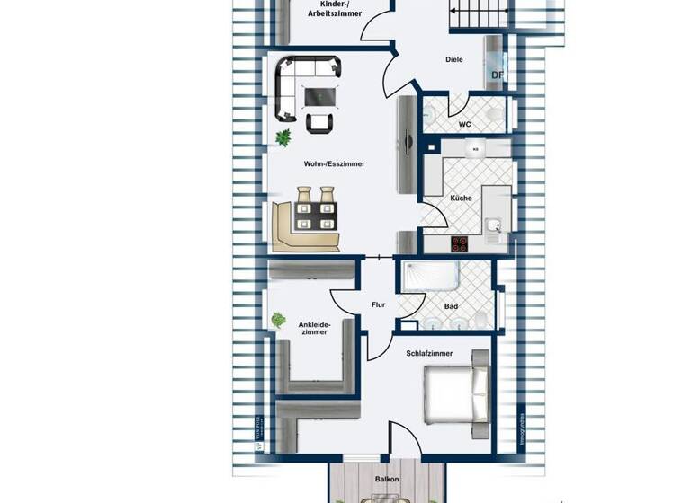 Wohnung zum Kauf 273.000 € 4 Zimmer 78 m² 2. Geschoss Fellbach 70734