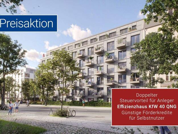 Wohnung zum Kauf - Neubau provisionsfrei 419.500 € 2 Zimmer 55,8 m² 2. Geschoss Thulestraße / Ecke Neumannstraße 48 Pankow Berlin 13189