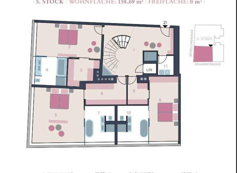 Wohnung zum Kauf 8.500.000 € 5 Zimmer 328,5 m² Wien 1010
