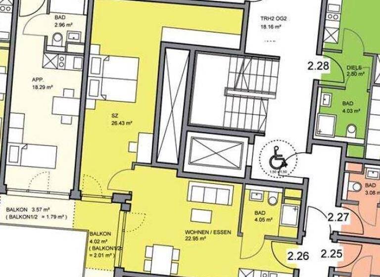 Wohnung zur Miete 900 € 2 Zimmer frei ab sofort Innenstadt Regensburg 93047