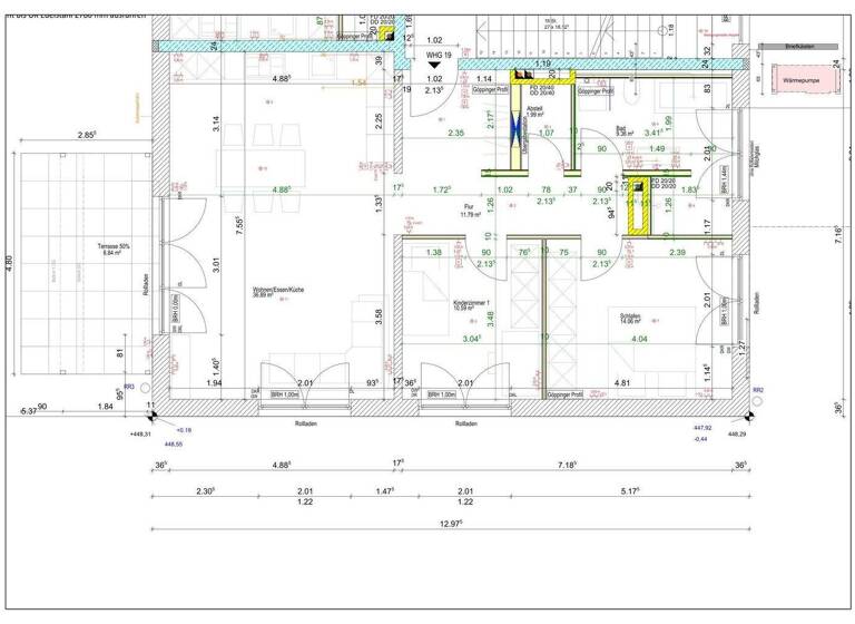 Terrassenwohnung zum Kauf provisionsfrei 490.000 € 3 Zimmer 98,5 m² Hauptstraße 23 Oberbernbach Aichach 86551