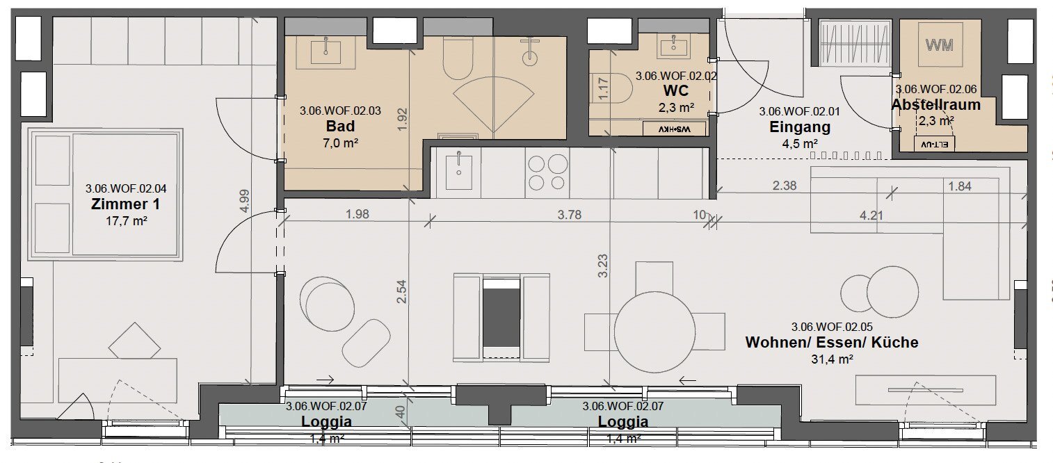 Wohnung zur Miete Wohnen auf Zeit 3.550 € 2 Zimmer 68 m²<br/>Wohnfläche 01.02.2025<br/>Verfügbarkeit Junghofstrasse 5 Innenstadt Frankfurt am Main 60315