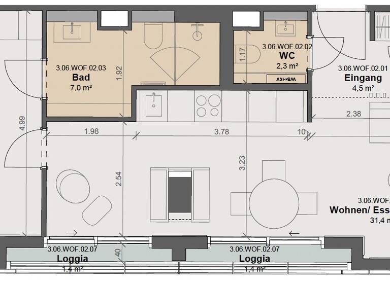 Wohnung zur Miete Wohnen auf Zeit 3.490 € 2 Zimmer 68 m²<br/>Wohnfläche ab sofort<br/>Verfügbarkeit Junghofstrasse 5 Innenstadt Frankfurt am Main 60313
