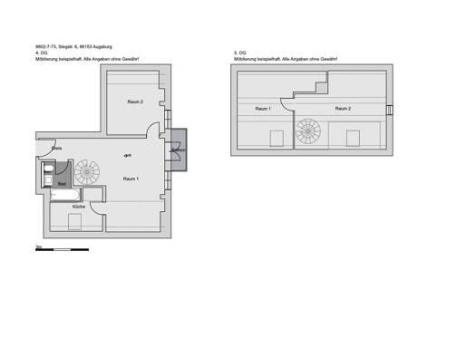 Wohnung zur Miete 743 € 3 Zimmer 67,1 m² frei ab 01.09.2026 Stegstr. 6 Innenstadt Augsburg 86153