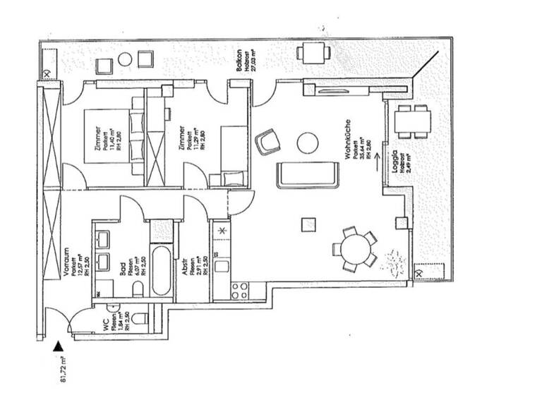 Wohnung zum Kauf 990.000 € 3 Zimmer 81,7 m² 4. Geschoss Wien 1030