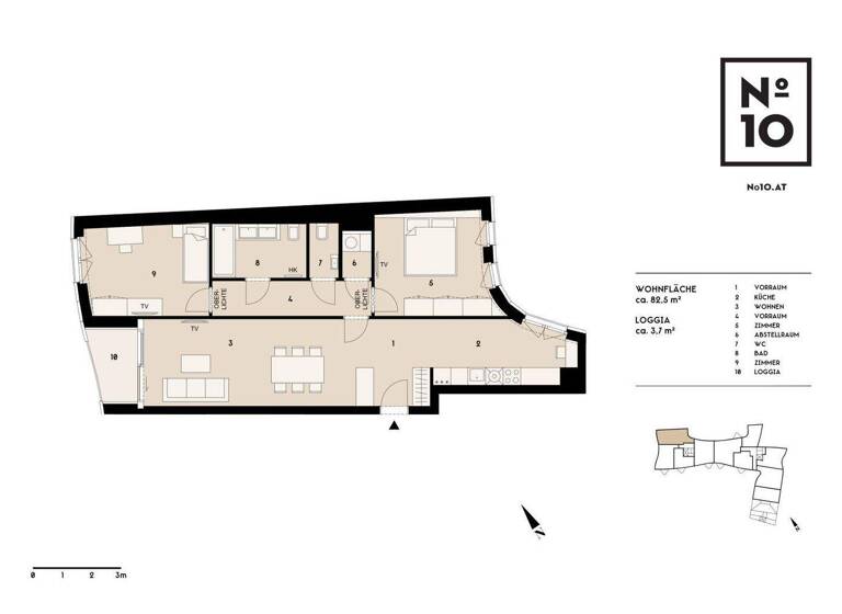 Studio zur Miete 2.303 € 3 Zimmer 82,5 m² 2. Geschoss Wien 1010