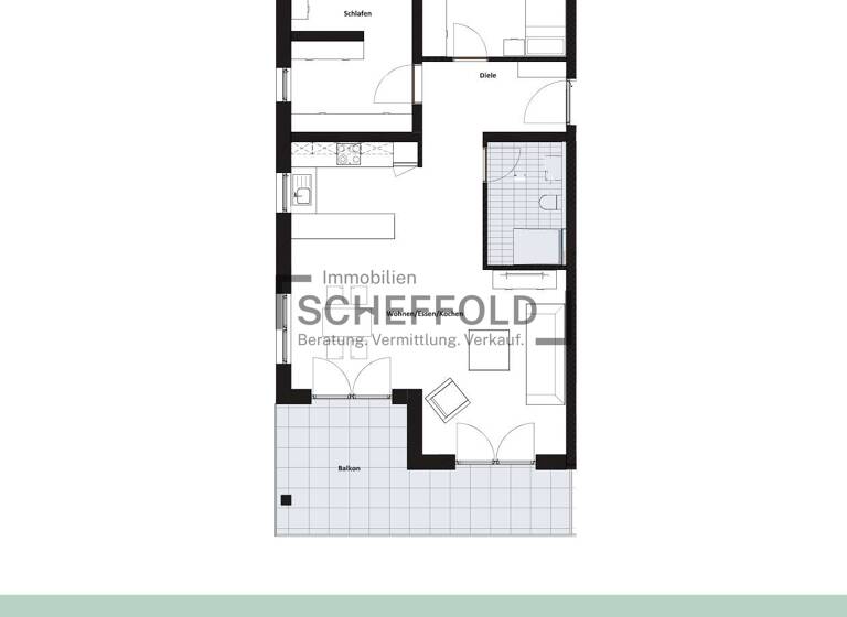 Wohnung zum Kauf - Erstbezug provisionsfrei 449.900 € 3,5 Zimmer 92,1 m² 2. Geschoss Edith-Stein-Straße 18 Laupheim 88471