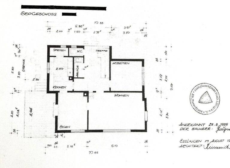 Einfamilienhaus zum Kauf provisionsfrei 850.000 € 7 Zimmer 170 m² 770 m² Grundstück Oberesslingen Esslingen 73730