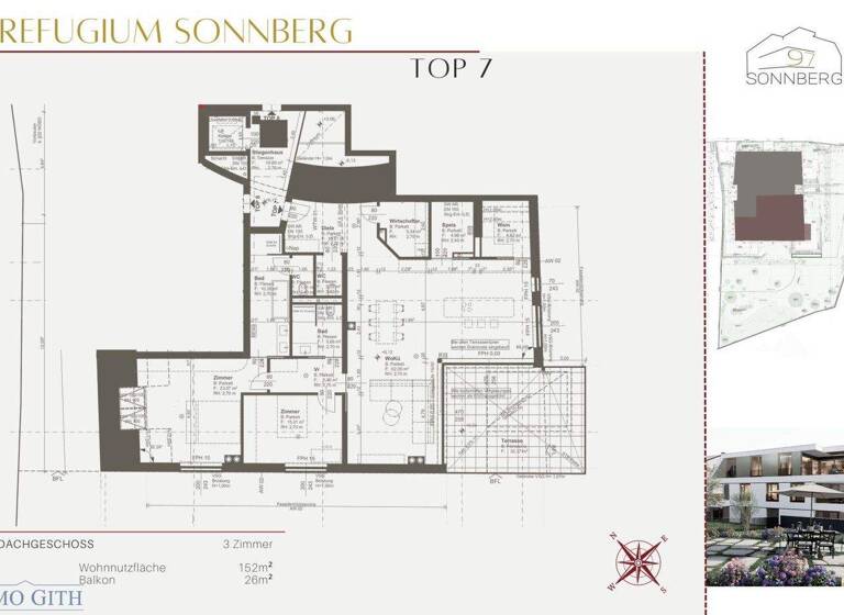Wohnung zum Kauf - Erstbezug 1.818.000 € 3 Zimmer 152 m² frei ab 01.12.2026 Perchtoldsdorf 2380