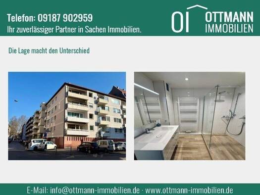 Wohnung zum Kauf 305.000 € 3 Zimmer 80 m² 1. Geschoss Gärten h d Veste Nürnberg 90408