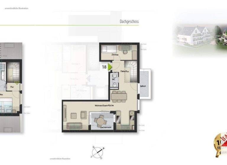 Wohnung zum Kauf - Neubau provisionsfrei 659.000 € 3 Zimmer 78 m² Vaihingen Stuttgart 70563