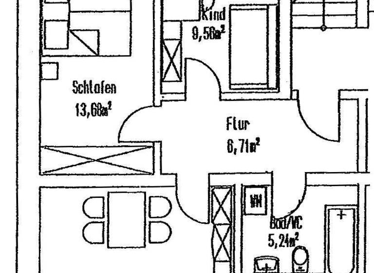 Wohnung zur Miete 299 € 3 Zimmer 65 m² 1. Geschoss frei ab sofort Lange Straße 69 Haselbrunn Plauen 08525