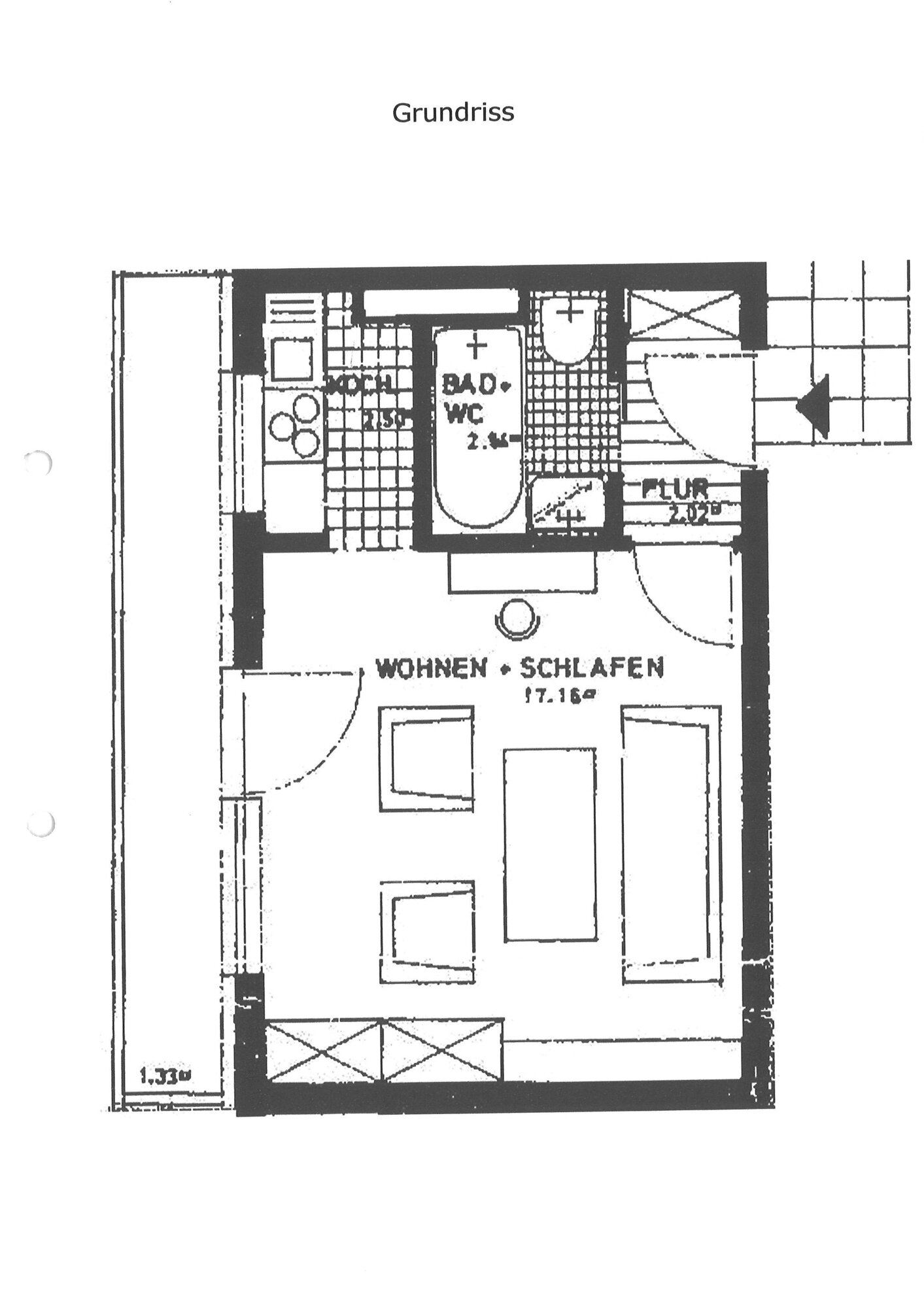 Wohnung zum Kauf 130.000 € 1 Zimmer 25,7 m²<br/>Wohnfläche 01.07.2027<br/>Verfügbarkeit Freising Freising 85354