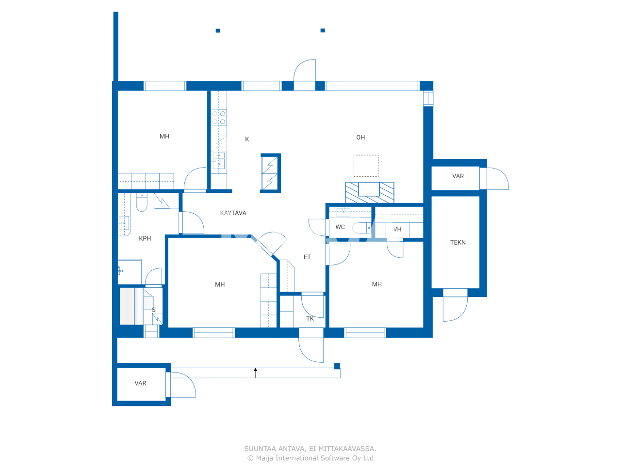 Reihenmittelhaus zum Kauf 165.000 € 4 Zimmer 101 m²<br/>Wohnfläche Kankaantie 2 Oulu 90830