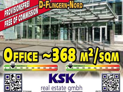 Bürofläche zur Miete provisionsfrei 13 € 368 m² Bürofläche Düsseltal Düsseldorf 40237