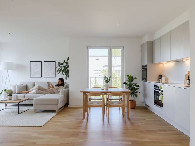 Wohnung zum Kauf - Erstbezug provisionsfrei 610.000 € 4 Zimmer 87,6 m² 6. Geschoss Schöneicher Straße 3 Alt-Hohenschönhausen Berlin 13055