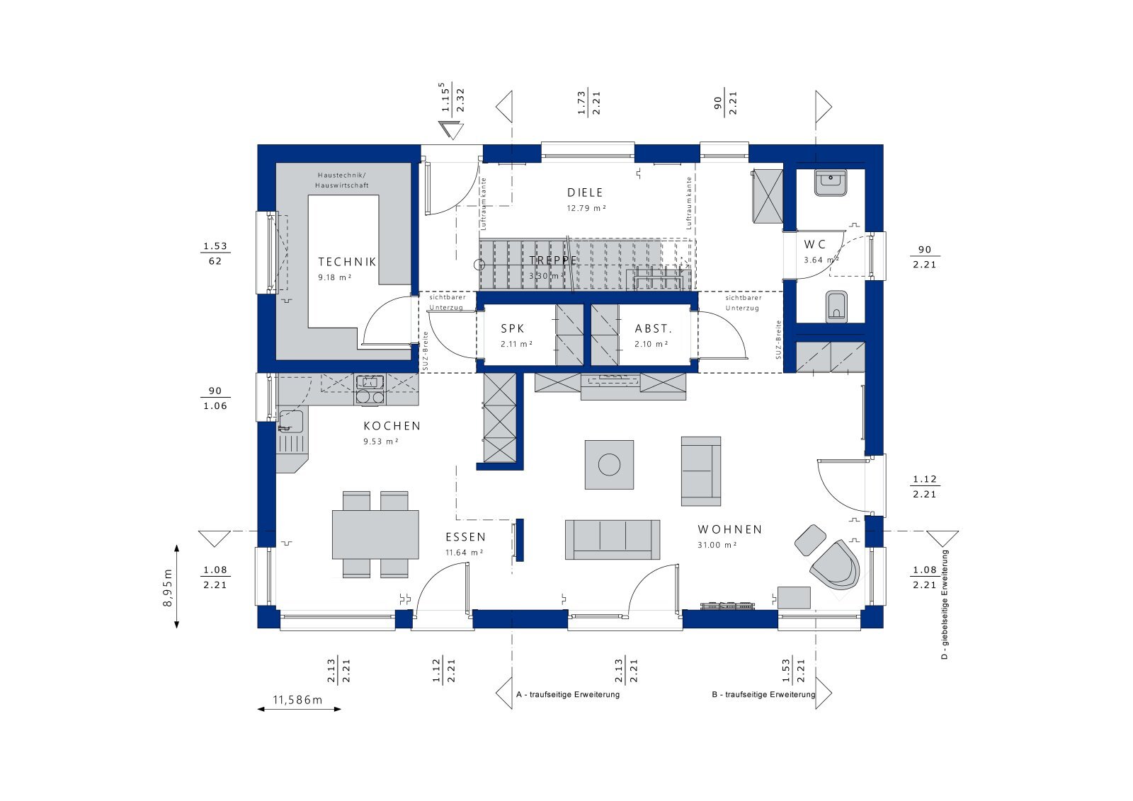 Einfamilienhaus zum Kauf 692.514 € 4 Zimmer 164 m²<br/>Wohnfläche 1.150 m²<br/>Grundstück Kalkar Kalkar 47546