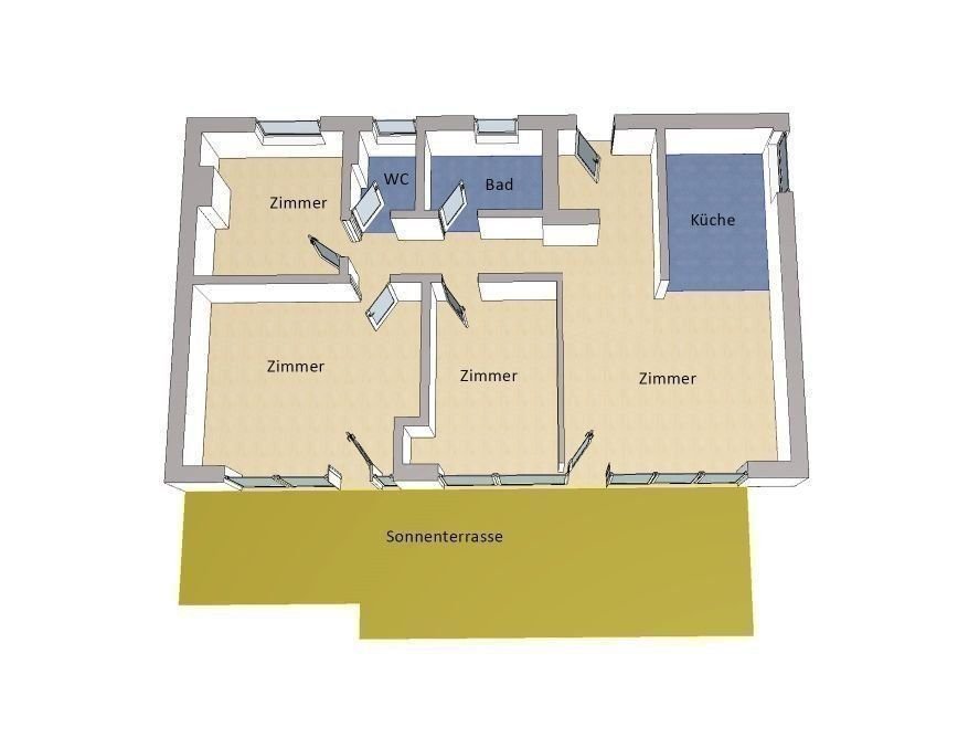 Penthouse zum Kauf 699.000 € 4 Zimmer 92 m²<br/>Wohnfläche Wilmersdorf Berlin 10717