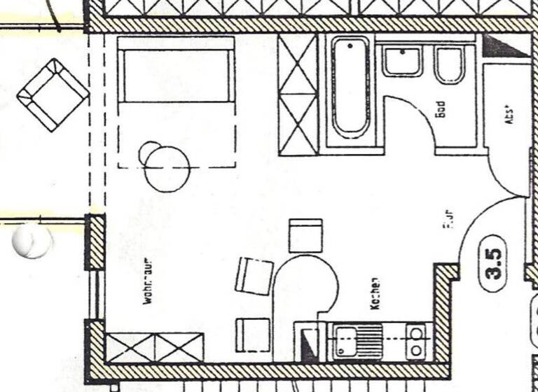 Studio zur Miete auf Zeit 1.850 € 1 Zimmer 35 m² frei ab 01.06.2026 Hartenberg/Münchfeld Mainz 55122