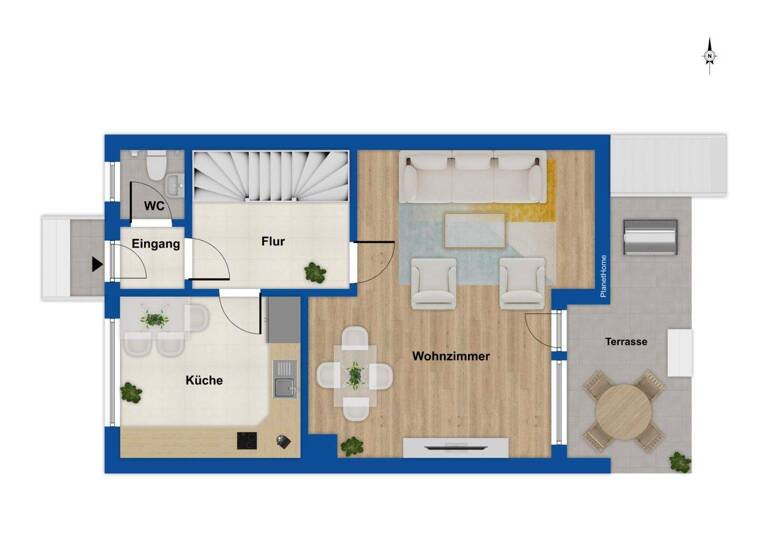 Reihenmittelhaus zum Kauf 239.000 € 6 Zimmer 120 m² 178 m² Grundstück Belm 49191