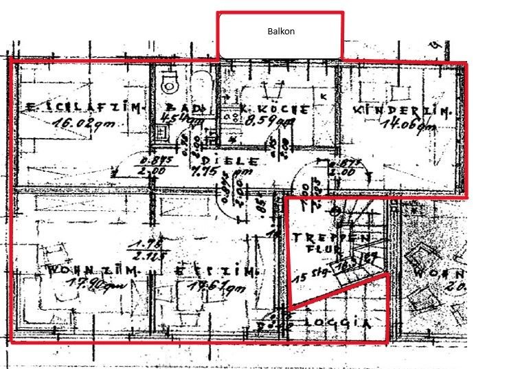 Wohnung zur Miete 720 € 3,5 Zimmer 87 m²<br/>Wohnfläche Sterkrader Str. 247 Hiesfeld Dinslaken 46539