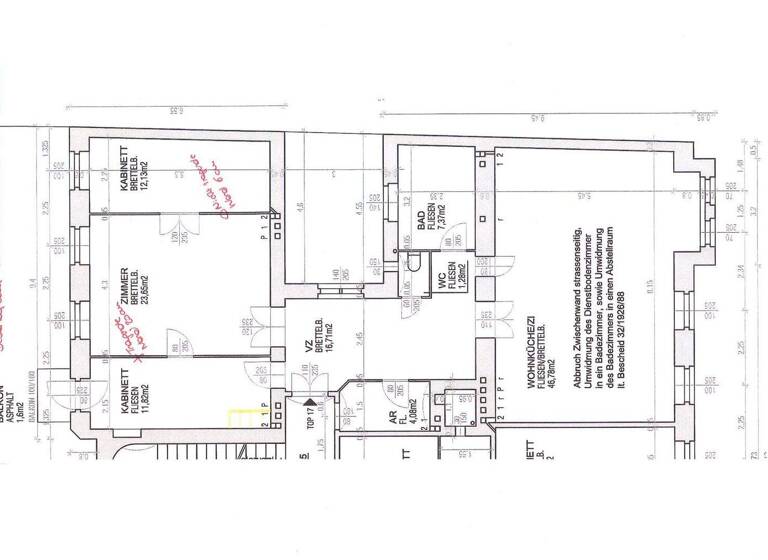 Wohnung zum Kauf 890.000 € 4 Zimmer 123,8 m² 2. Geschoss Bandgasse Wien 1070