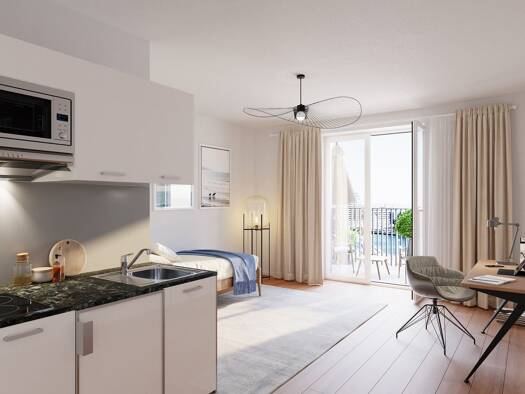 Terrassenwohnung zur Miete 750 € 1 Zimmer 35 m² frei ab 01.12.2026 Marthastraße 13 Südfriedhof Kiel 24114
